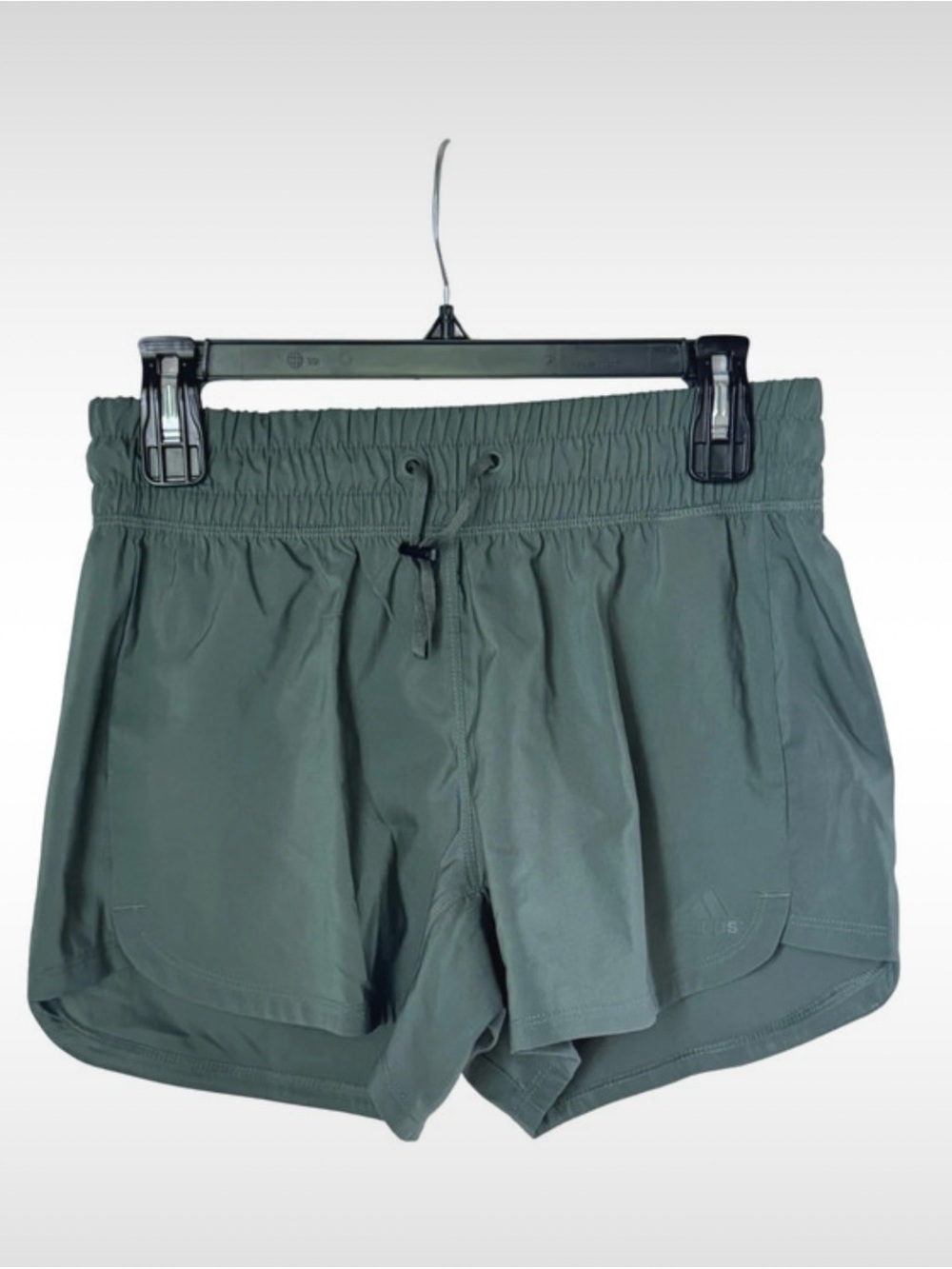 adidas Olive Green Women's Athletic Shorts - Size S